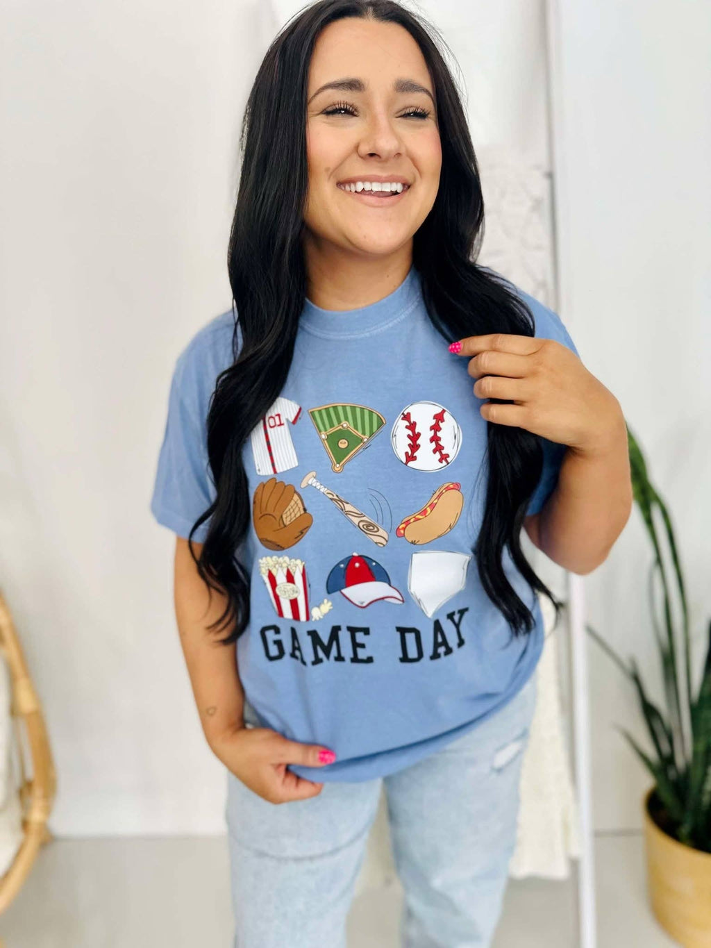 Game Day Baseball Things Collage Dtf - Adult & Kids T-Shirts, Sweatshirts & Hoodies apparel design preview 1
