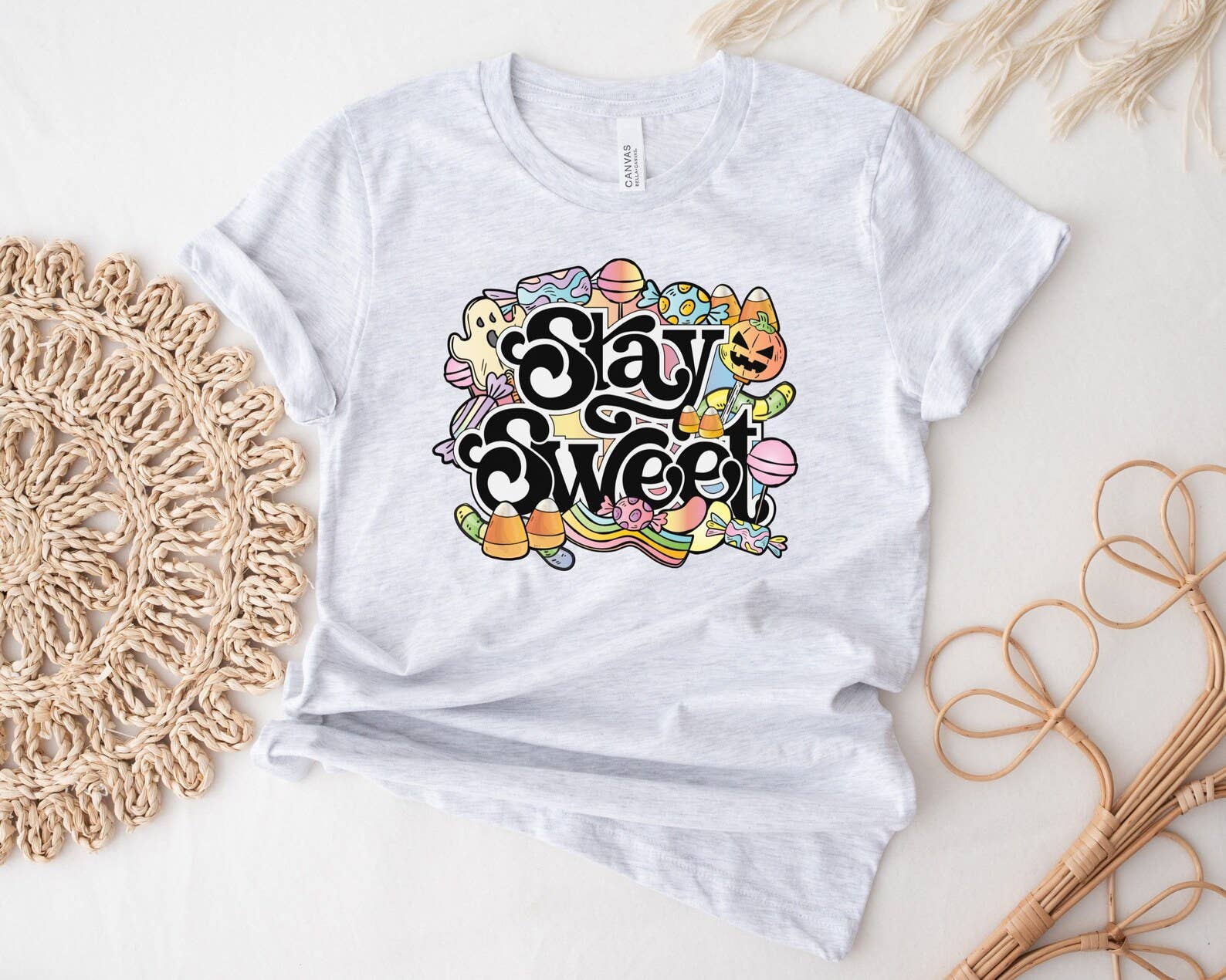 Stay Sweet Halloween Candy - Adult & Kids T-Shirts, Sweatshirts & Hoodies apparel design preview 1