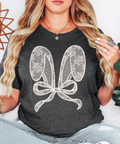 Lace Bunny Ears Easter Dark Heather Gray - Adult & Kids T-Shirts, Sweatshirts & Hoodies apparel design preview 1