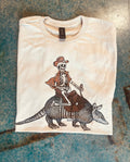 Skeleton On Armadillo Multiple Options - Adult & Kids T-Shirts, Sweatshirts & Hoodies apparel design preview 1