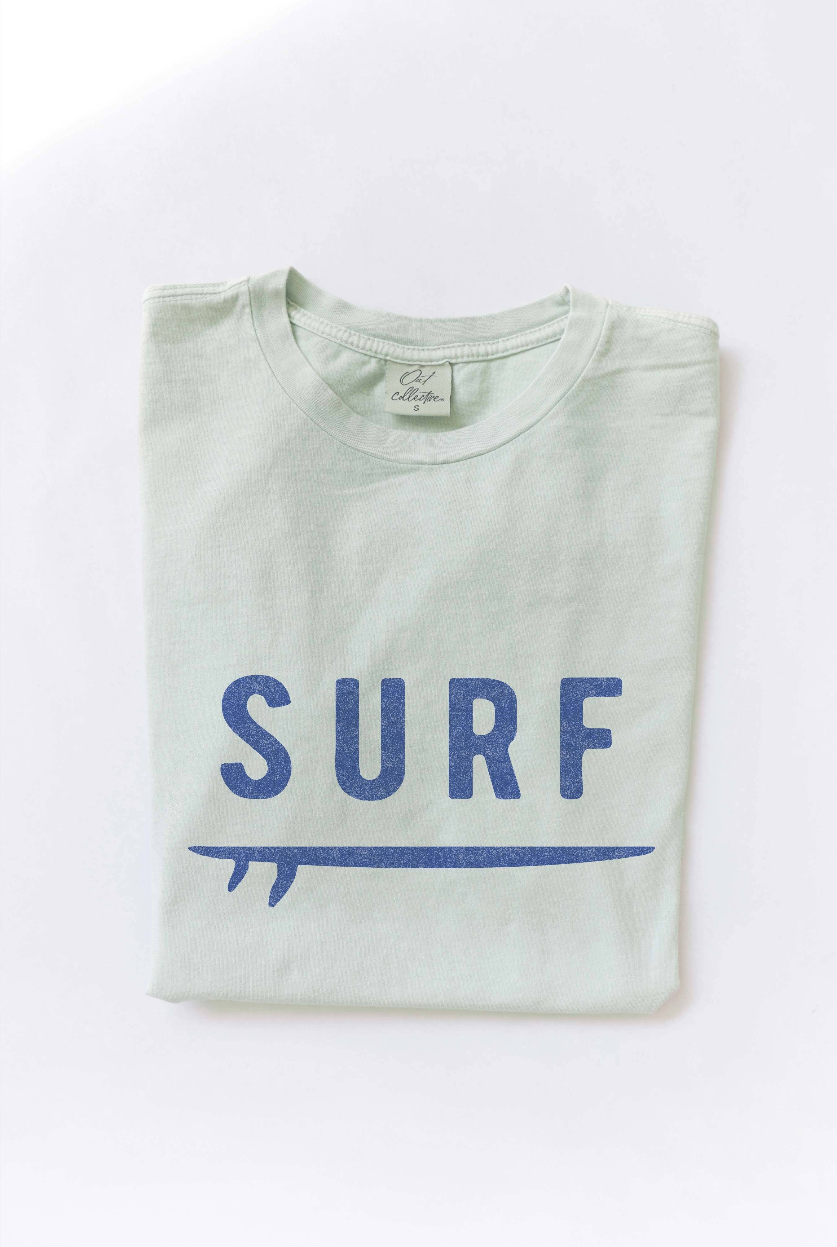 Surf Mineral Washed Graphic Top - Adult & Kids T-Shirts, Sweatshirts & Hoodies apparel design preview 1