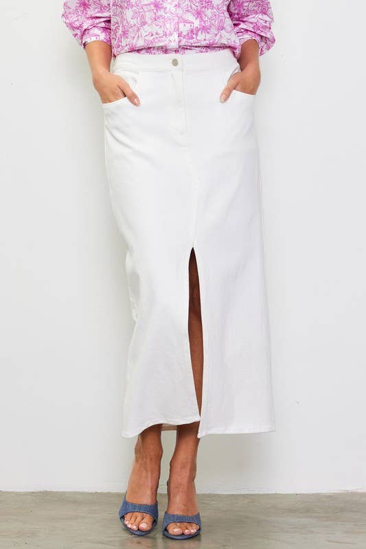 Front Slit Twill Skirt - Adult & Kids T-Shirts, Sweatshirts & Hoodies apparel design preview 1