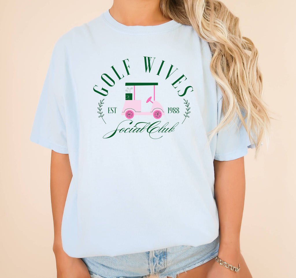 Transfer Only, Trendy Screen Print Golf Wives - Adult & Kids T-Shirts, Sweatshirts & Hoodies apparel design preview 1
