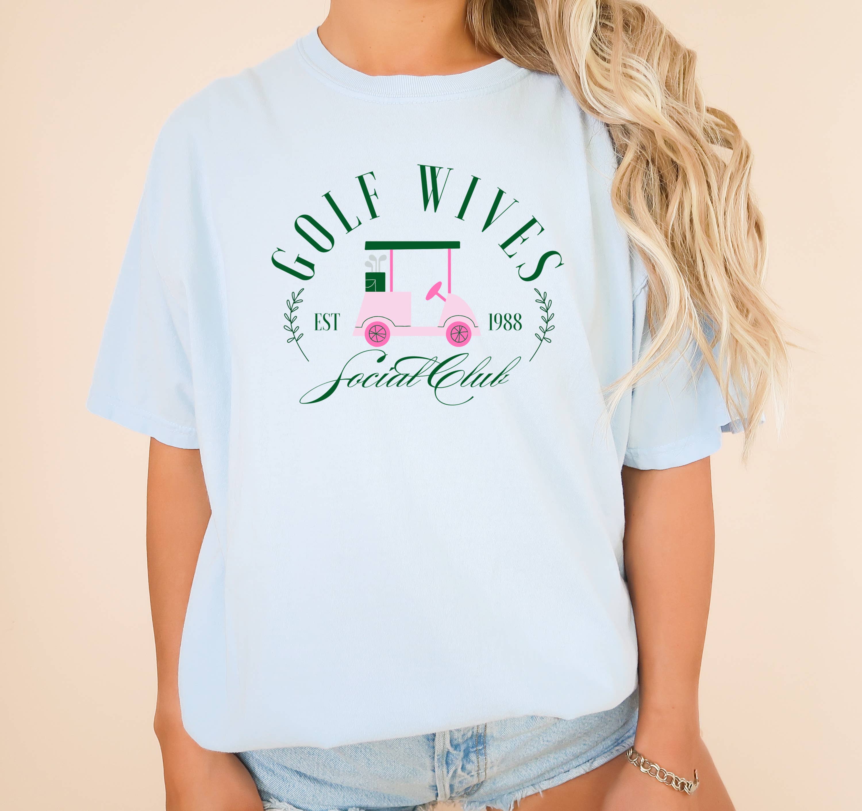 Transfer Only, Trendy Screen Print Golf Wives - Adult & Kids T-Shirts, Sweatshirts & Hoodies apparel design preview 1