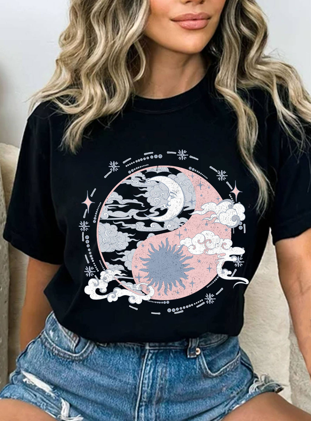Sun and Moon Dreamer Graphic - Adult & Kids T-Shirts, Sweatshirts & Hoodies apparel design preview 1