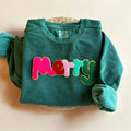 Comfort Colors Merry Festive Christmas Sweaters - Adult & Kids T-Shirts, Sweatshirts & Hoodies apparel design preview 1