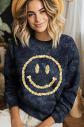 Flower Smiley Face Mineral Graphic Brushed - Adult & Kids T-Shirts, Sweatshirts & Hoodies apparel design preview 1