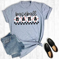 Retro Checkered Baseball Mama Graphic - Adult & Kids T-Shirts, Sweatshirts & Hoodies apparel design preview 1