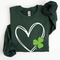 Double Heart and Shamrock St Patrick's Day - Adult & Kids T-Shirts, Sweatshirts & Hoodies apparel design preview 1