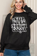 Keep Warm Drink Cocoa Graphic Print - Adult & Kids T-Shirts, Sweatshirts & Hoodies apparel design preview 1