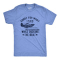 Sorry For What I Said While Docking the Boat Men's - Adult & Kids T-Shirts, Sweatshirts & Hoodies apparel design preview 1
