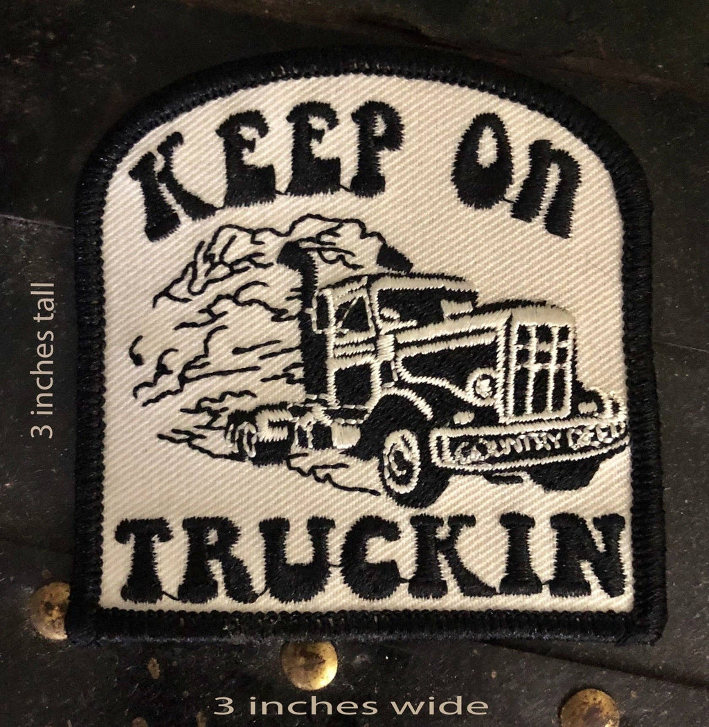 Keep On Truckin Patch - Adult & Kids T-Shirts, Sweatshirts & Hoodies apparel design preview 1
