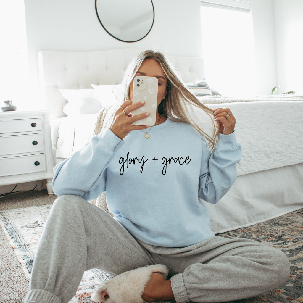 Glory Grace Graphic Christian Spring - Adult & Kids T-Shirts, Sweatshirts & Hoodies apparel design preview 1