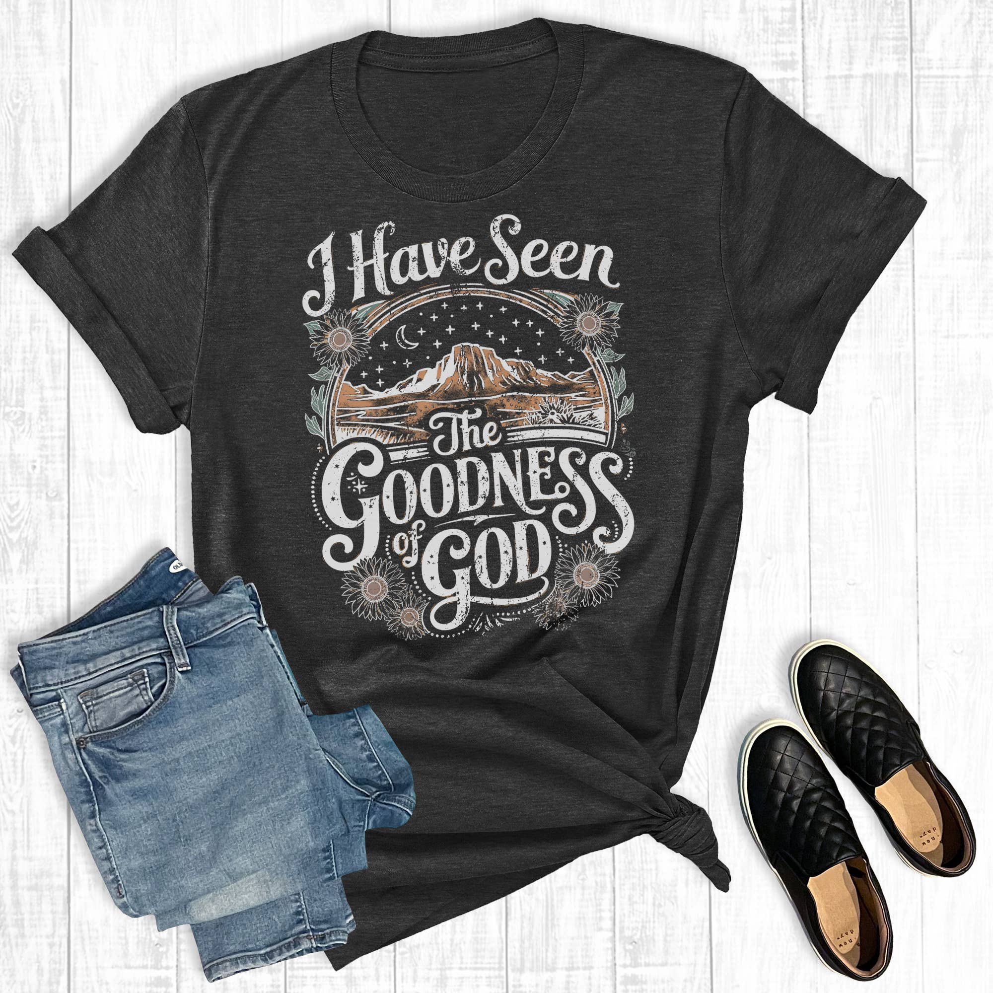 Faith I Have Seen the Goodness of God Graphic - Adult & Kids T-Shirts, Sweatshirts & Hoodies apparel design preview 1