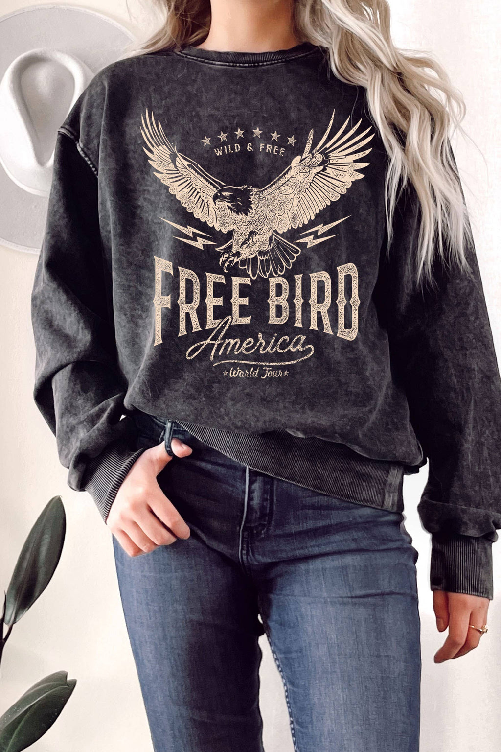Free Bird America Mineral Graphic Terry - Adult & Kids T-Shirts, Sweatshirts & Hoodies apparel design preview 1