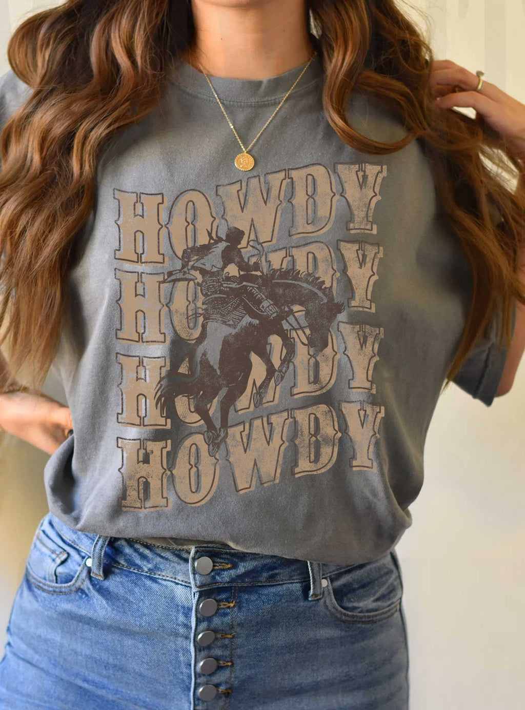 Howdy Cowboy Graphic - Adult & Kids T-Shirts, Sweatshirts & Hoodies apparel design preview 1