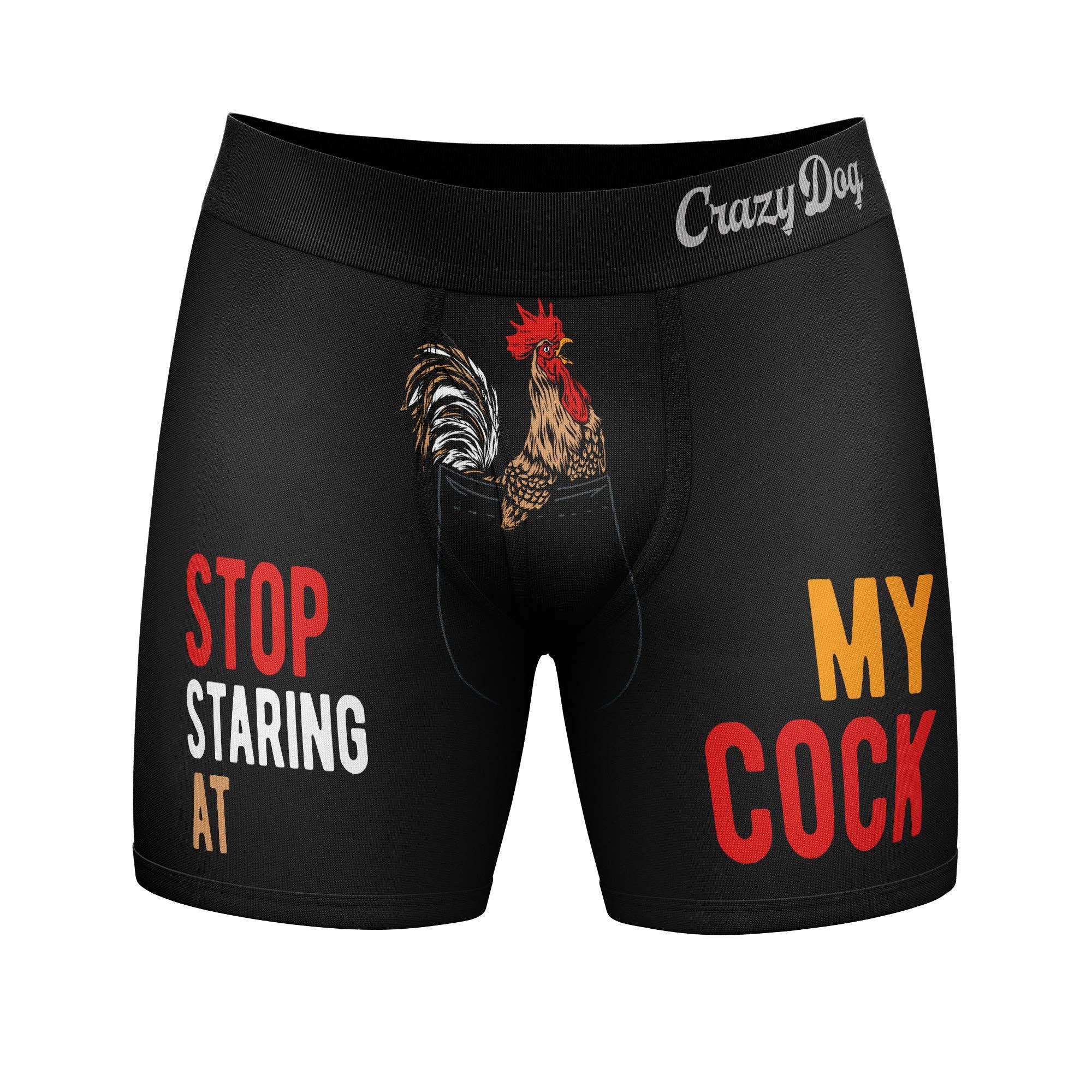 Stop Staring At My Cock Boxer Briefs - Adult & Kids T-Shirts, Sweatshirts & Hoodies apparel design preview 1