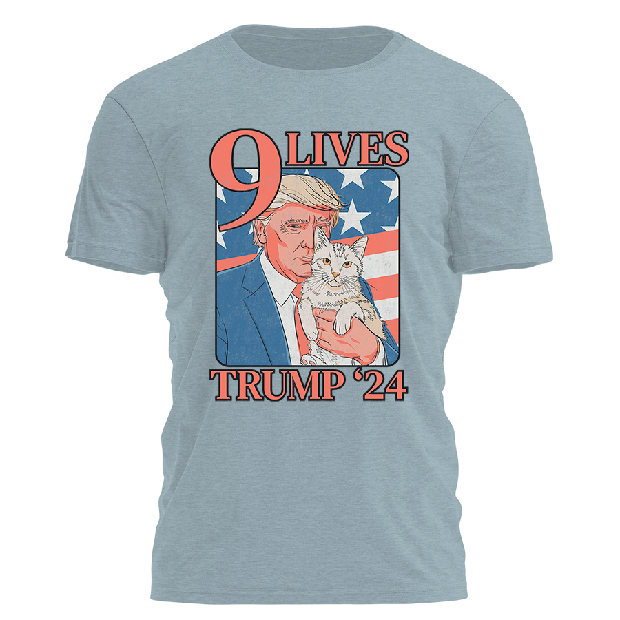 9 Lives Trump 24 2986 - Adult & Kids T-Shirts, Sweatshirts & Hoodies apparel design preview 1