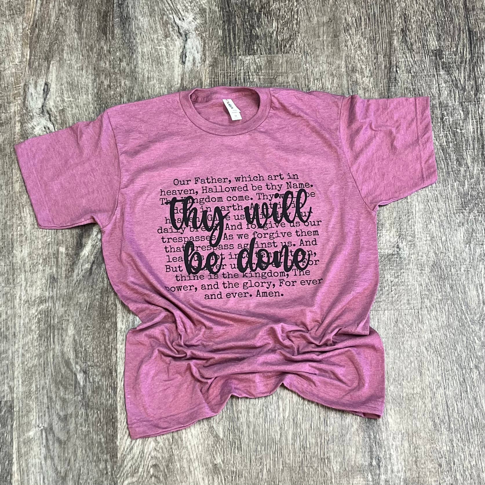 Thy Will Be Done On Cassis - Adult & Kids T-Shirts, Sweatshirts & Hoodies apparel design preview 1