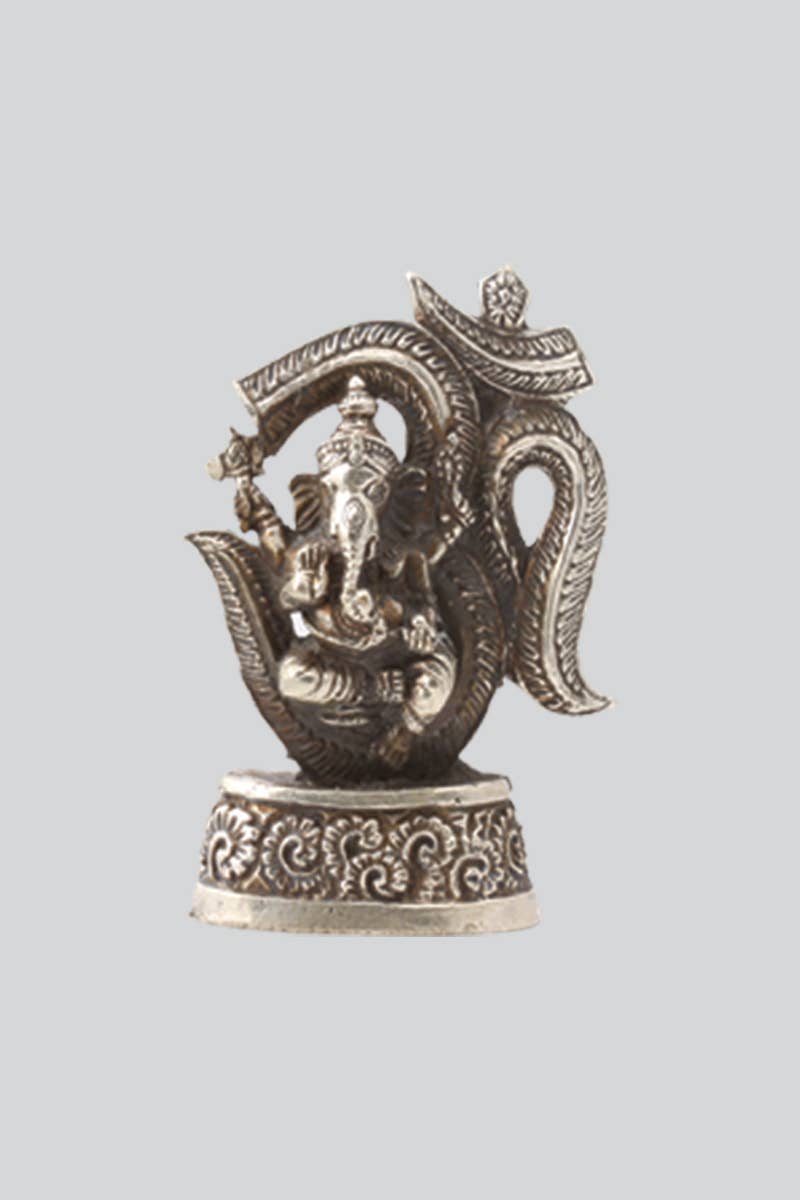 Ganesh with Om Statue (S-65) - Adult & Kids T-Shirts, Sweatshirts & Hoodies apparel design preview 1