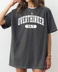 Overthinker 24/7, Motivational, Mom Life Mother's Day - Adult & Kids T-Shirts, Sweatshirts & Hoodies apparel design preview 1
