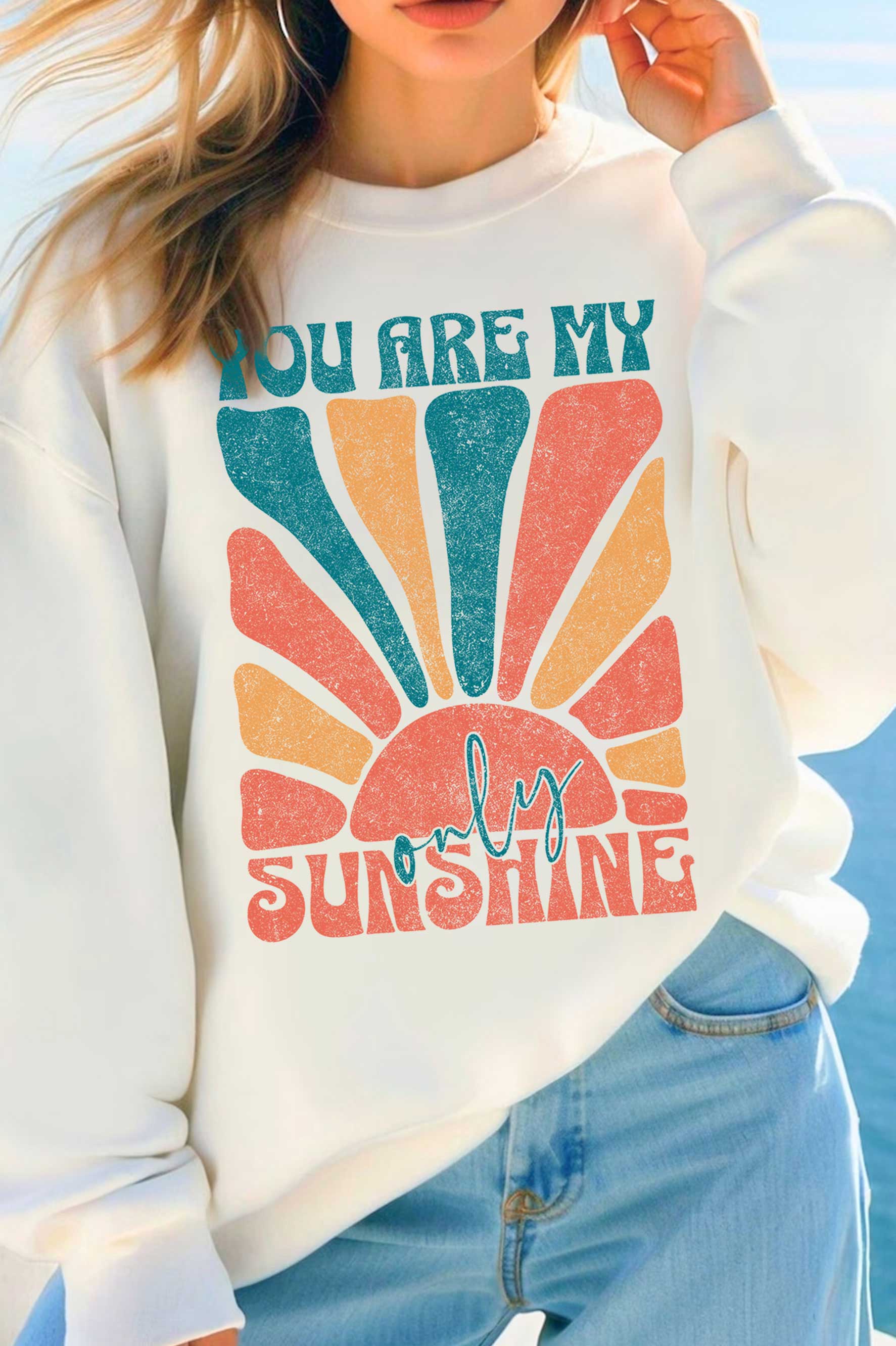 You Are My Only Sunshine Graphic Brushed - Adult & Kids T-Shirts, Sweatshirts & Hoodies apparel design preview 1