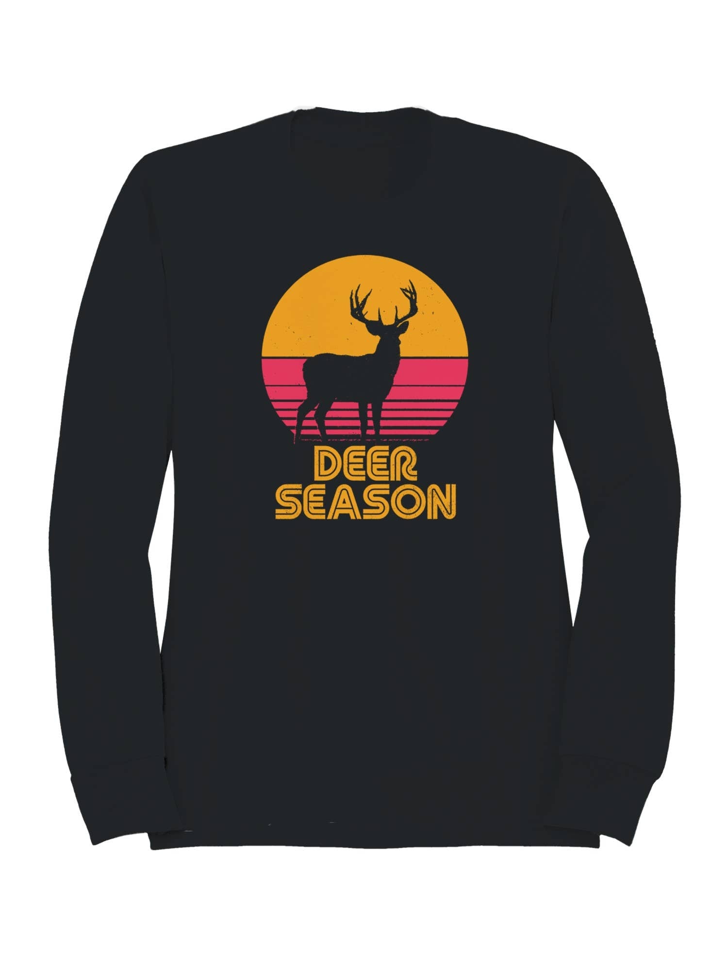 Vintage Deer Season Sunset Art Men's - Adult & Kids T-Shirts, Sweatshirts & Hoodies apparel design preview 1