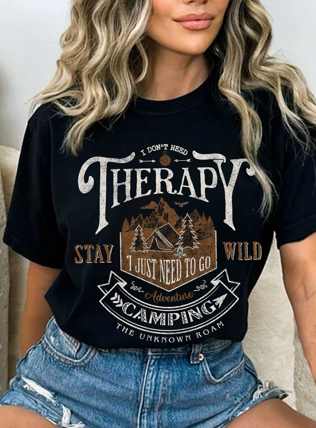 I Just Need To Go Camping Graphic - Adult & Kids T-Shirts, Sweatshirts & Hoodies apparel design preview 1
