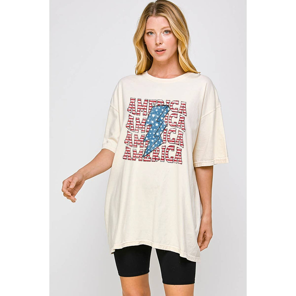 America Vintage Graphic Oversized - Adult & Kids T-Shirts, Sweatshirts & Hoodies apparel design preview 1