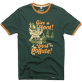 Woodsy Owl Retro Unisex Short Sleeve Ringer - Adult & Kids T-Shirts, Sweatshirts & Hoodies apparel design preview 1