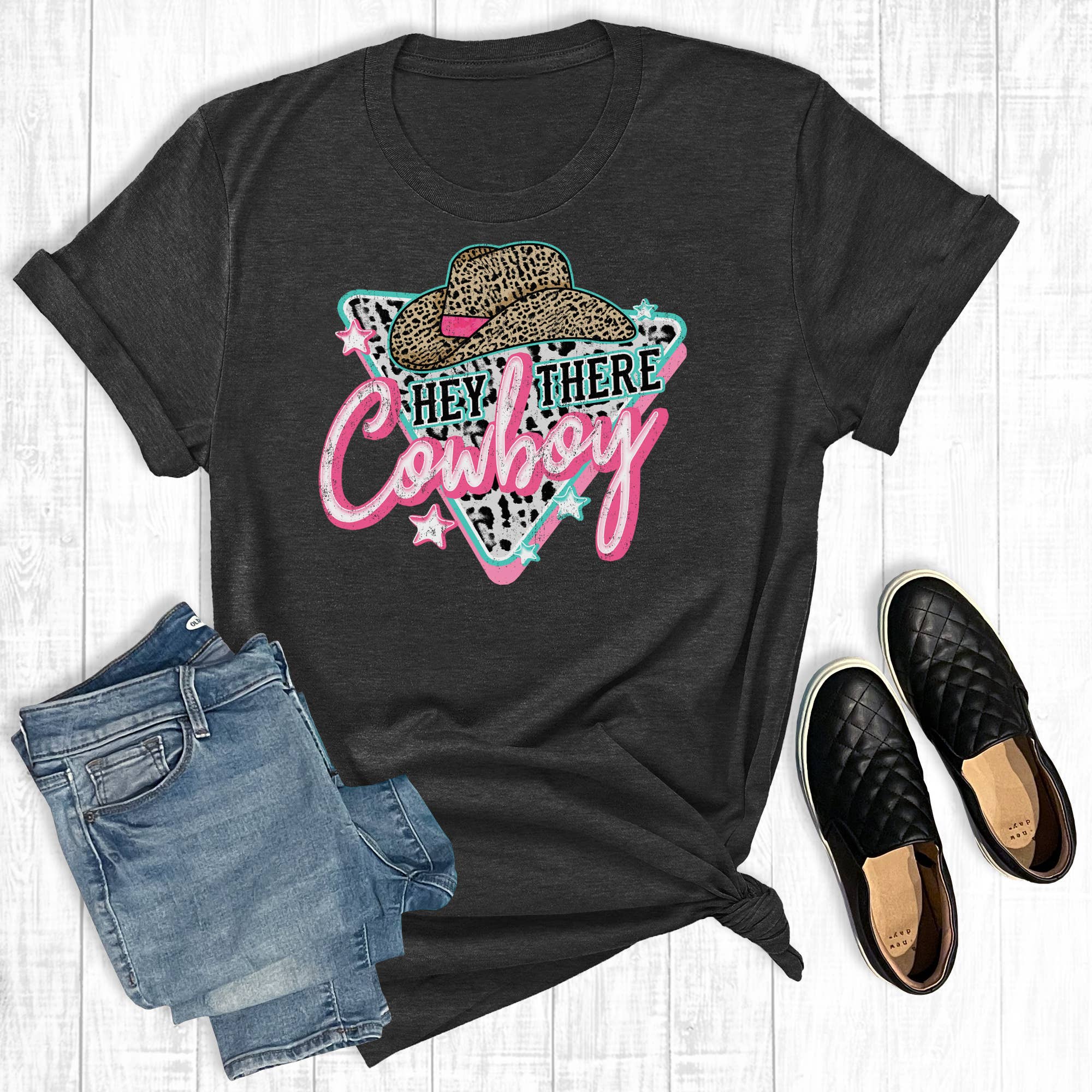 Hey There Cowboy - Adult & Kids T-Shirts, Sweatshirts & Hoodies apparel design preview 1