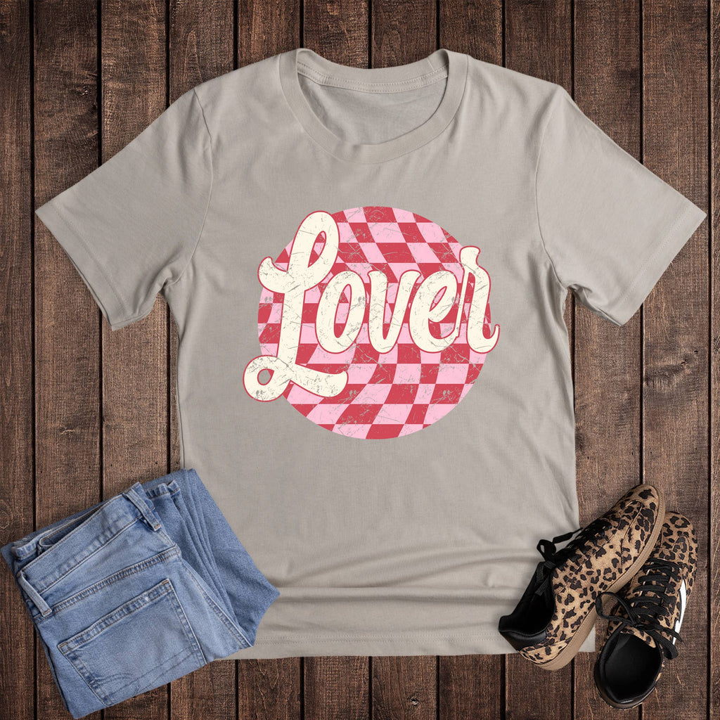 Valentine Checked Lover Graphic - Adult & Kids T-Shirts, Sweatshirts & Hoodies apparel design preview 1