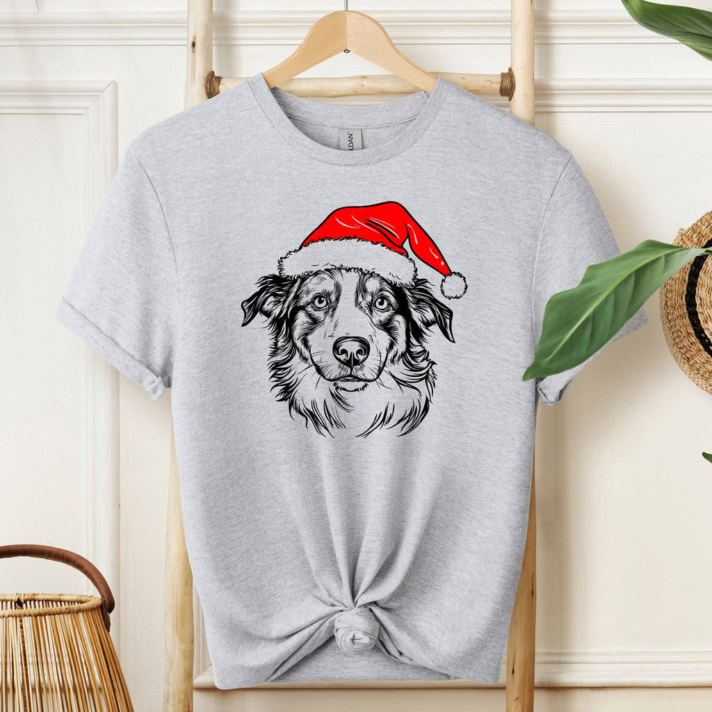 Australian Shepherd, Santa, Dog, Christmas, Pet - Adult & Kids T-Shirts, Sweatshirts & Hoodies apparel design preview 1