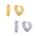 14K Gold-Dipped Wide Heart Pearl Hoop Earrings - Adult & Kids T-Shirts, Sweatshirts & Hoodies apparel design preview 1