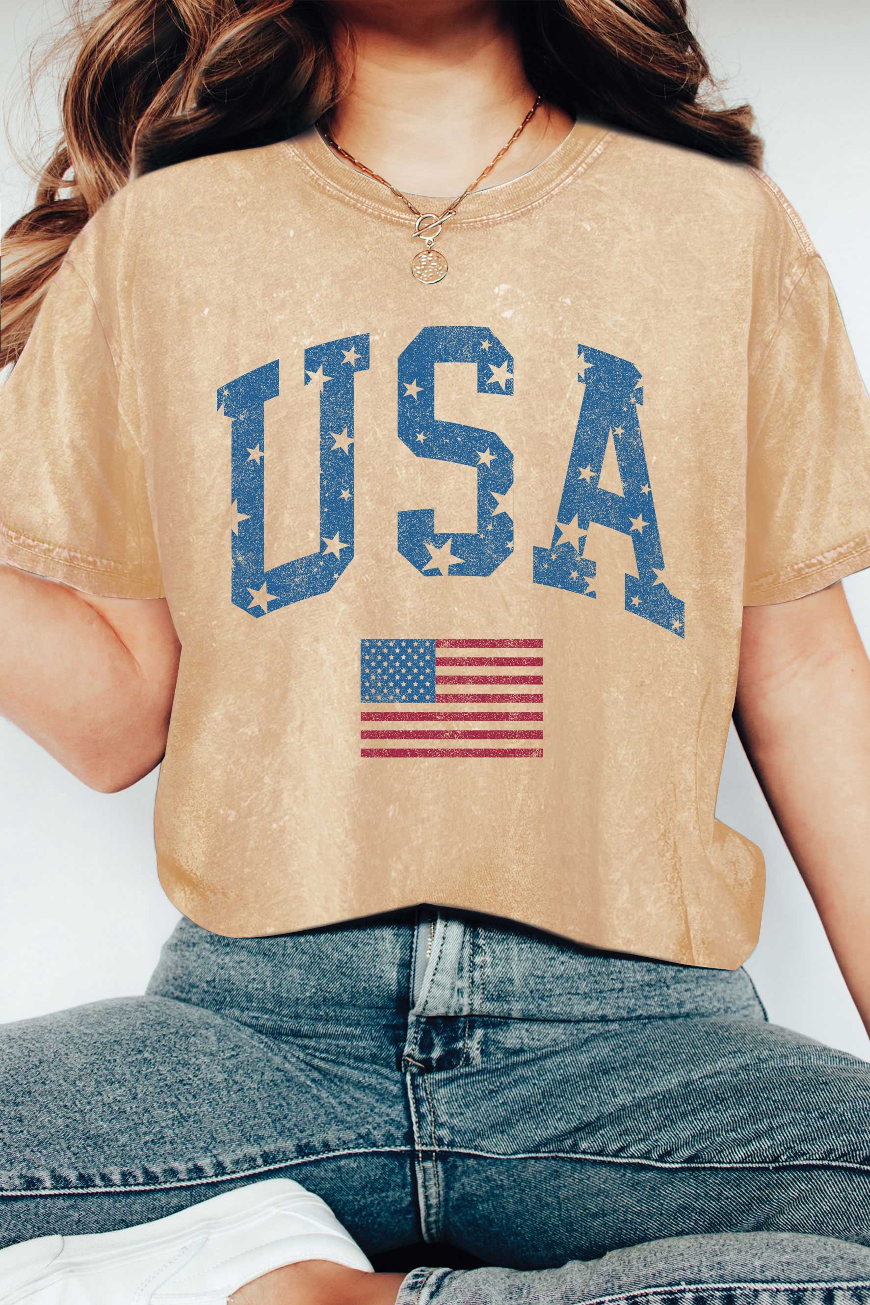 USA Flag Mineral Graphic - Adult & Kids T-Shirts, Sweatshirts & Hoodies apparel design preview 1