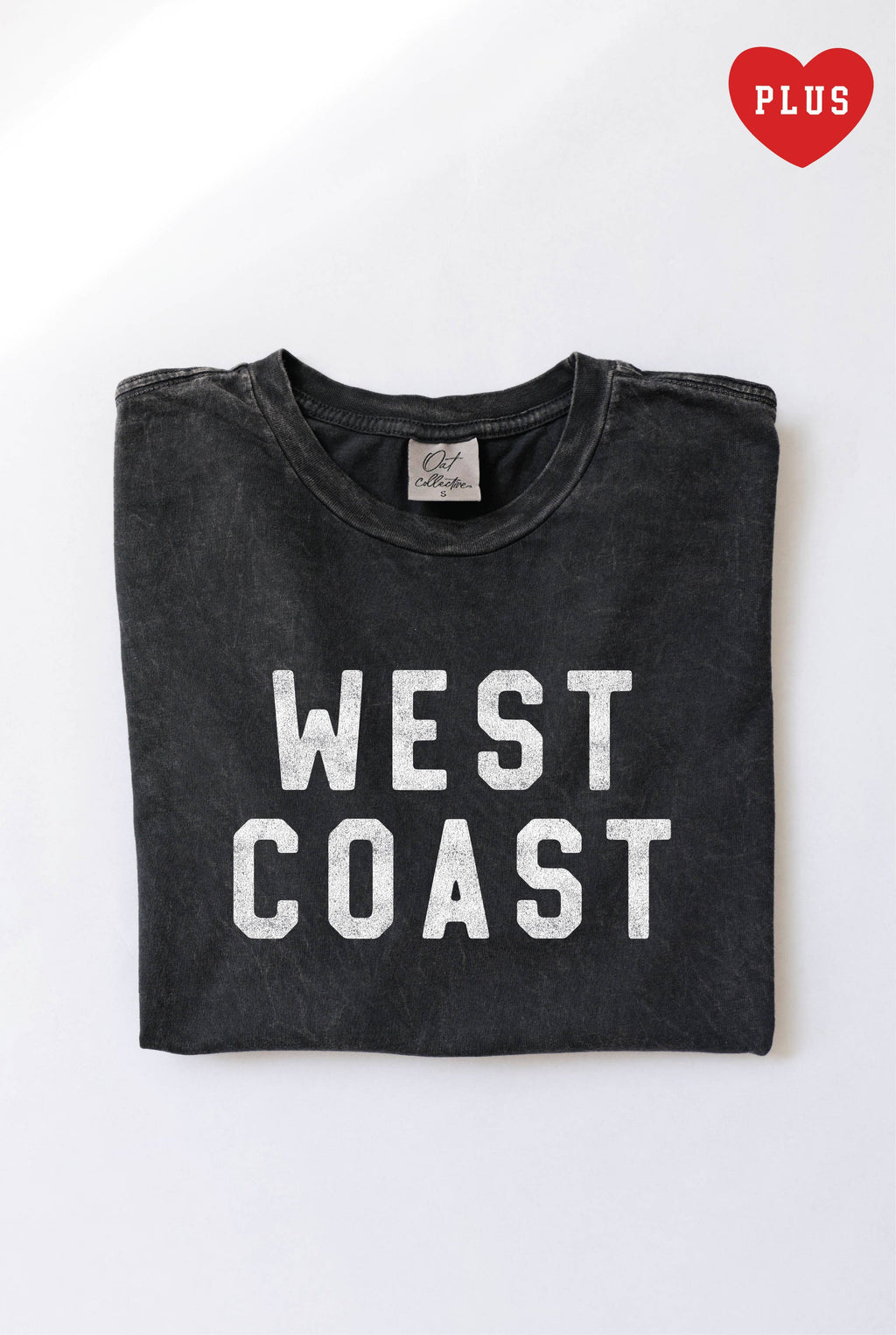 West Coast Graphic Plus Size Mineral Washed Top - Adult & Kids T-Shirts, Sweatshirts & Hoodies apparel design preview 1
