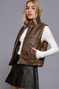 ,,..0812 Wash Effect Faux Leather Vest SI-28336 - Adult & Kids T-Shirts, Sweatshirts & Hoodies apparel design preview 1