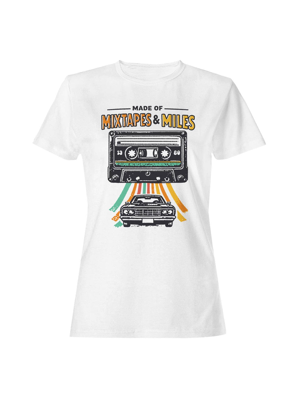 Roadtrip USA Vintage Vibes: Mixtape Miles Women's - Adult & Kids T-Shirts, Sweatshirts & Hoodies apparel design preview 1