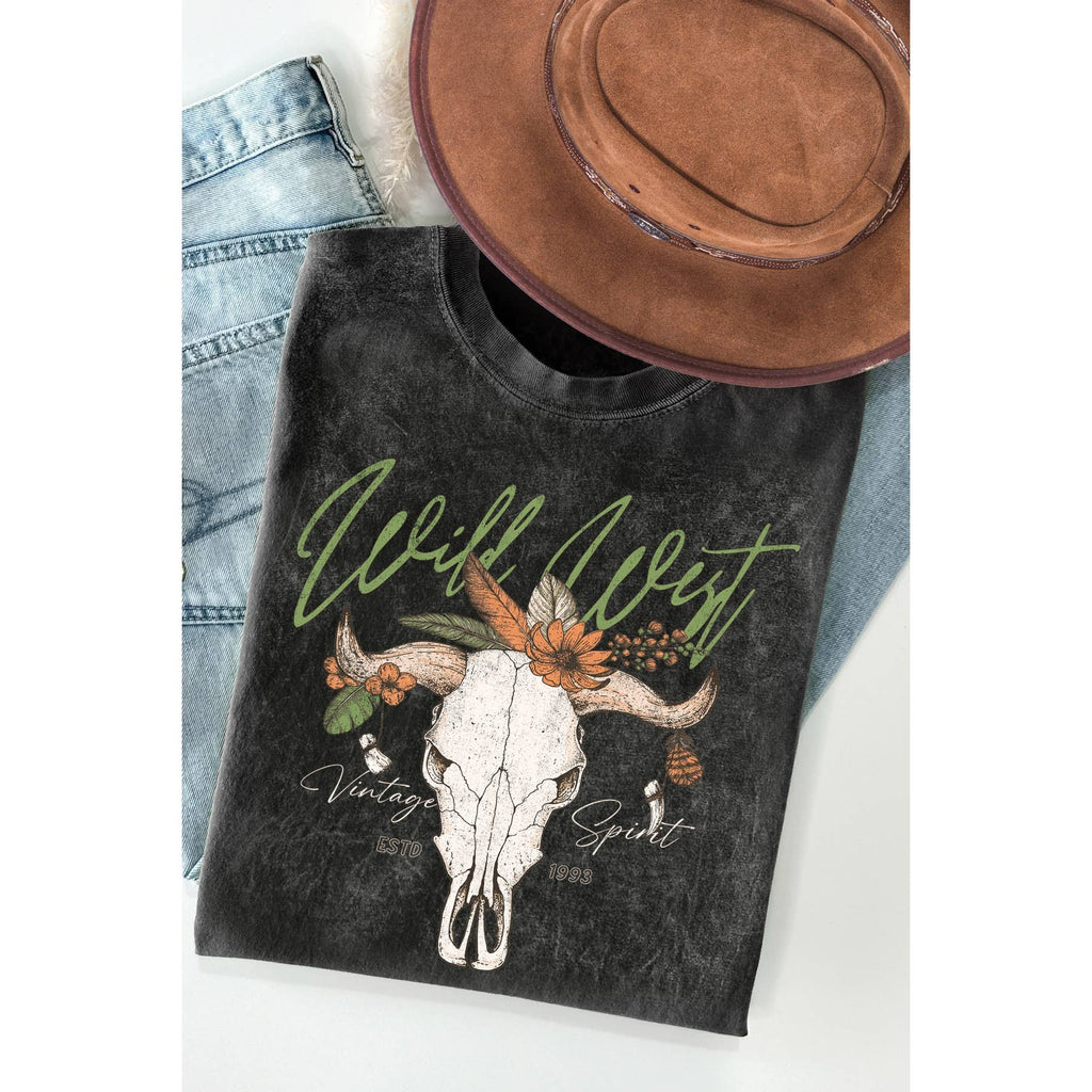 Wild West Mineral Wash - Adult & Kids T-Shirts, Sweatshirts & Hoodies apparel design preview 1