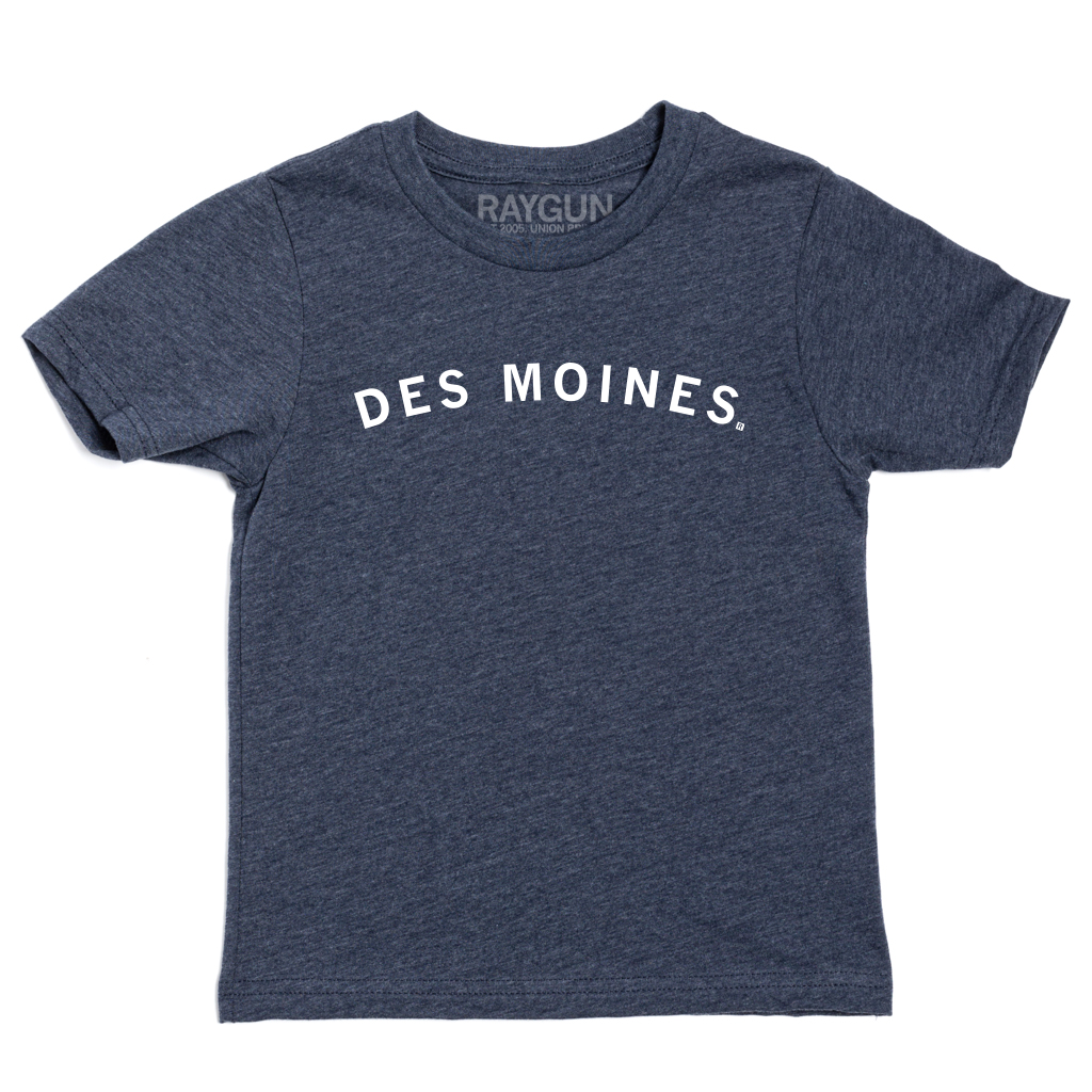 Des Moines Curved Logo Kids - Adult & Kids T-Shirts, Sweatshirts & Hoodies apparel design preview 1
