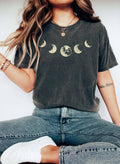 Moon Phases Neckline Celestial - Adult & Kids T-Shirts, Sweatshirts & Hoodies apparel design preview 1