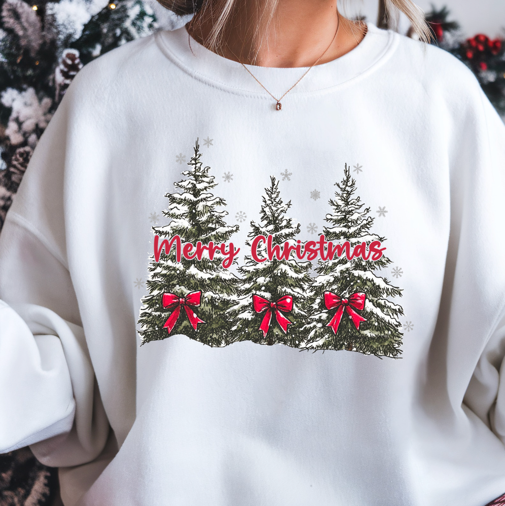Snowy Christmas Trees or - Adult & Kids T-Shirts, Sweatshirts & Hoodies apparel design preview 1