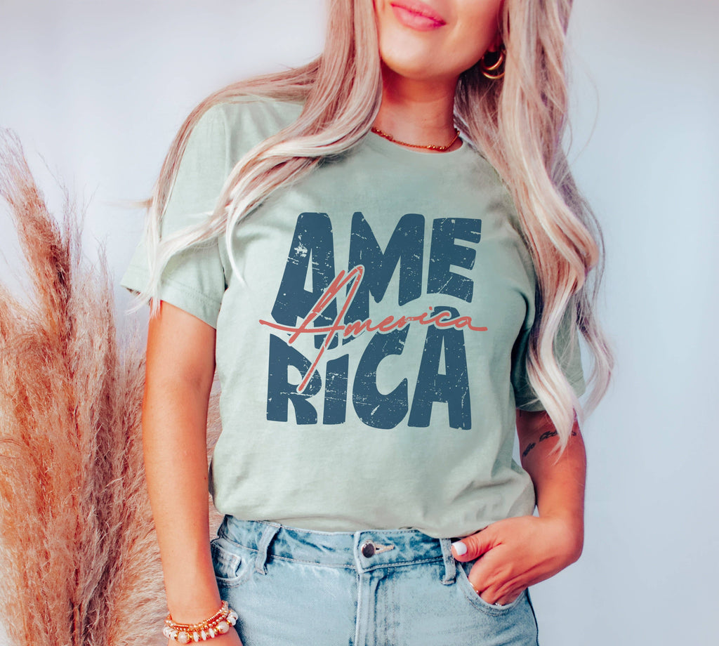 Retro America Patriotic Usa - Adult & Kids T-Shirts, Sweatshirts & Hoodies apparel design preview 1