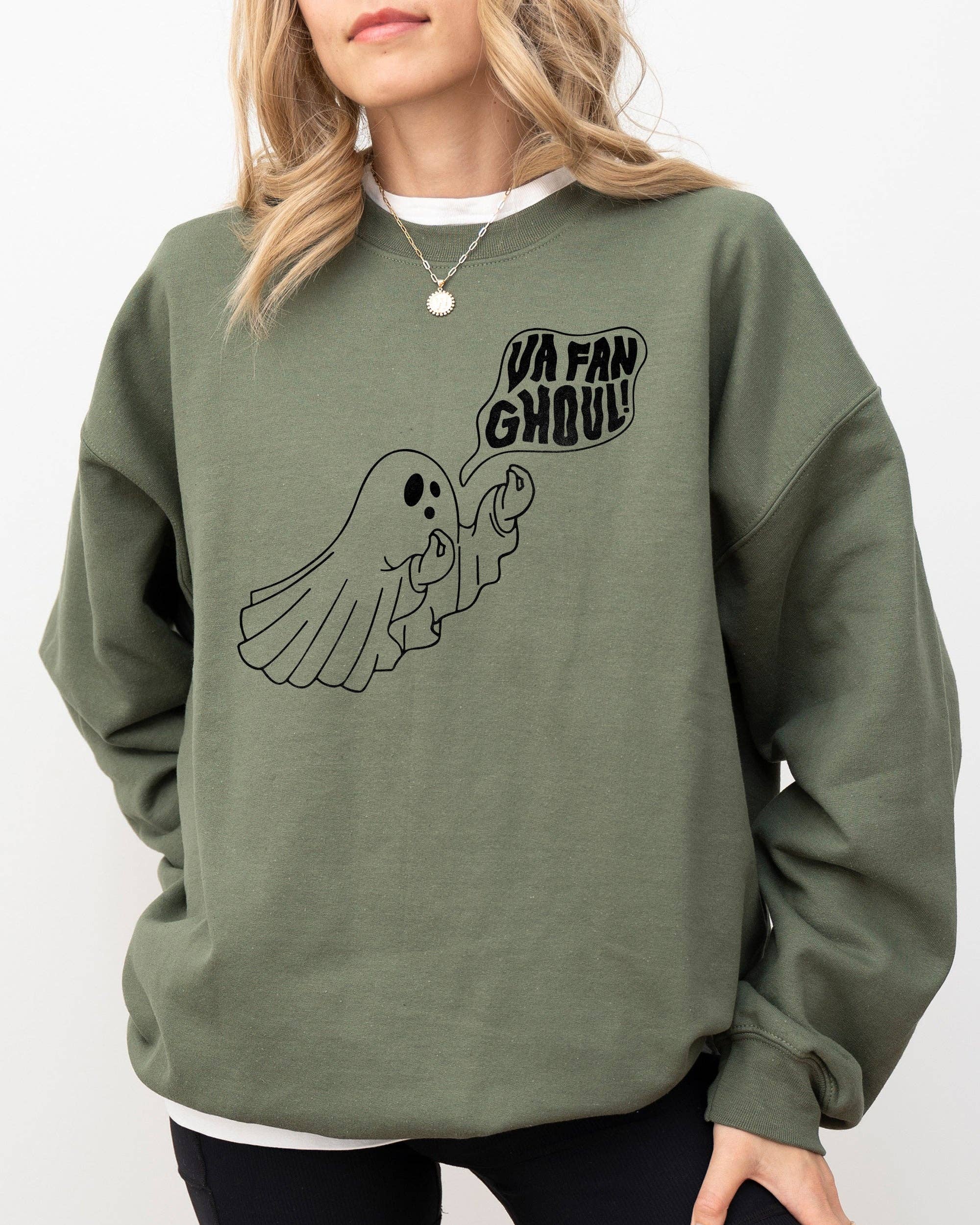 Va Fan Ghoul, Skeleton, Ghost, Funny, Halloween - Adult & Kids T-Shirts, Sweatshirts & Hoodies apparel design preview 1