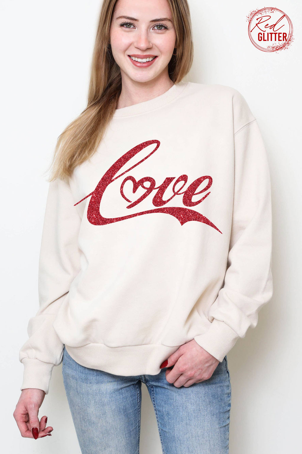 Love Glitter Graphic Brushed - Adult & Kids T-Shirts, Sweatshirts & Hoodies apparel design preview 1