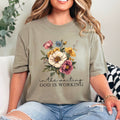 In the Waiting God Is Working Graphic Comfort Colors - Adult & Kids T-Shirts, Sweatshirts & Hoodies apparel design preview 1