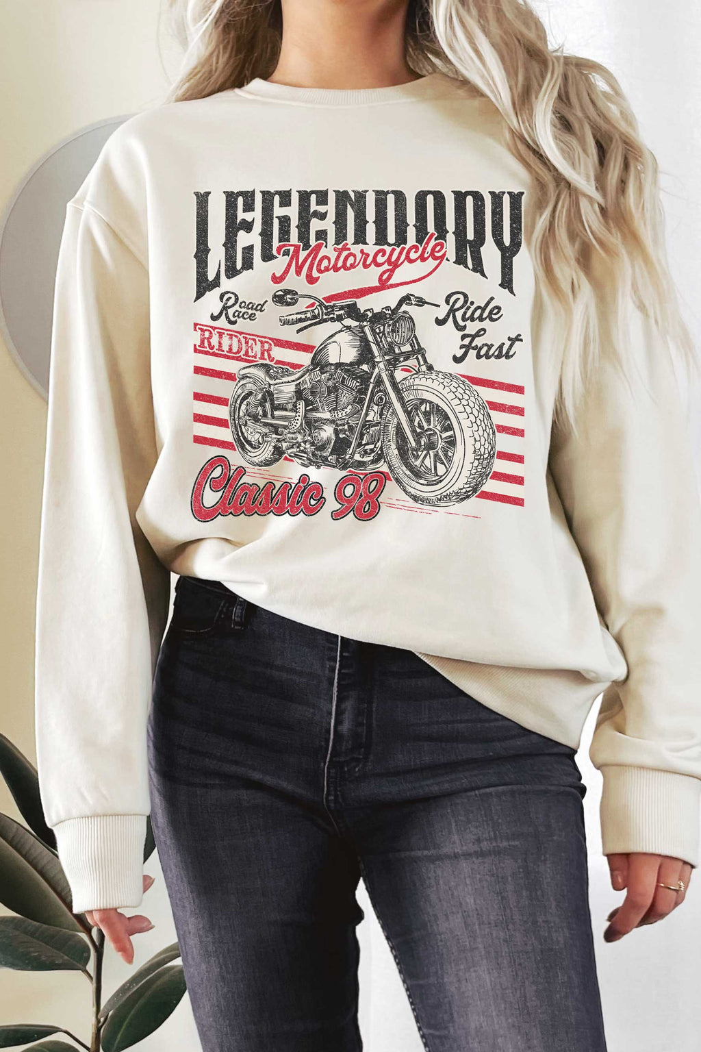 Legendary Motorcycle Rider Graphic Terry - Adult & Kids T-Shirts, Sweatshirts & Hoodies apparel design preview 1