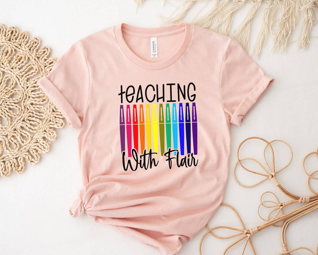 Teaching with Flair - Adult & Kids T-Shirts, Sweatshirts & Hoodies apparel design preview 1