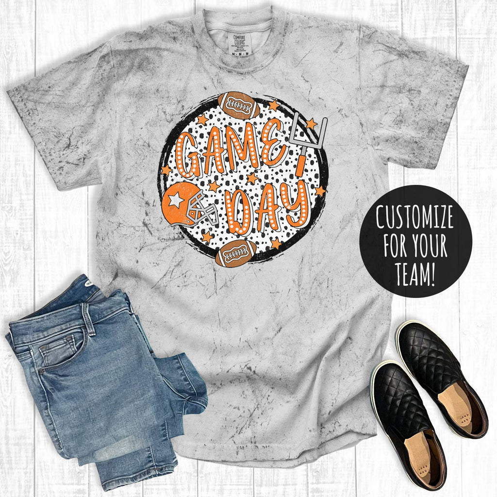 Custom Football Game Day Dalmatian Circle Comfort - Adult & Kids T-Shirts, Sweatshirts & Hoodies apparel design preview 1
