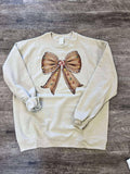 Gingerbread Christmas Bow On Sand - Adult & Kids T-Shirts, Sweatshirts & Hoodies apparel design preview 1